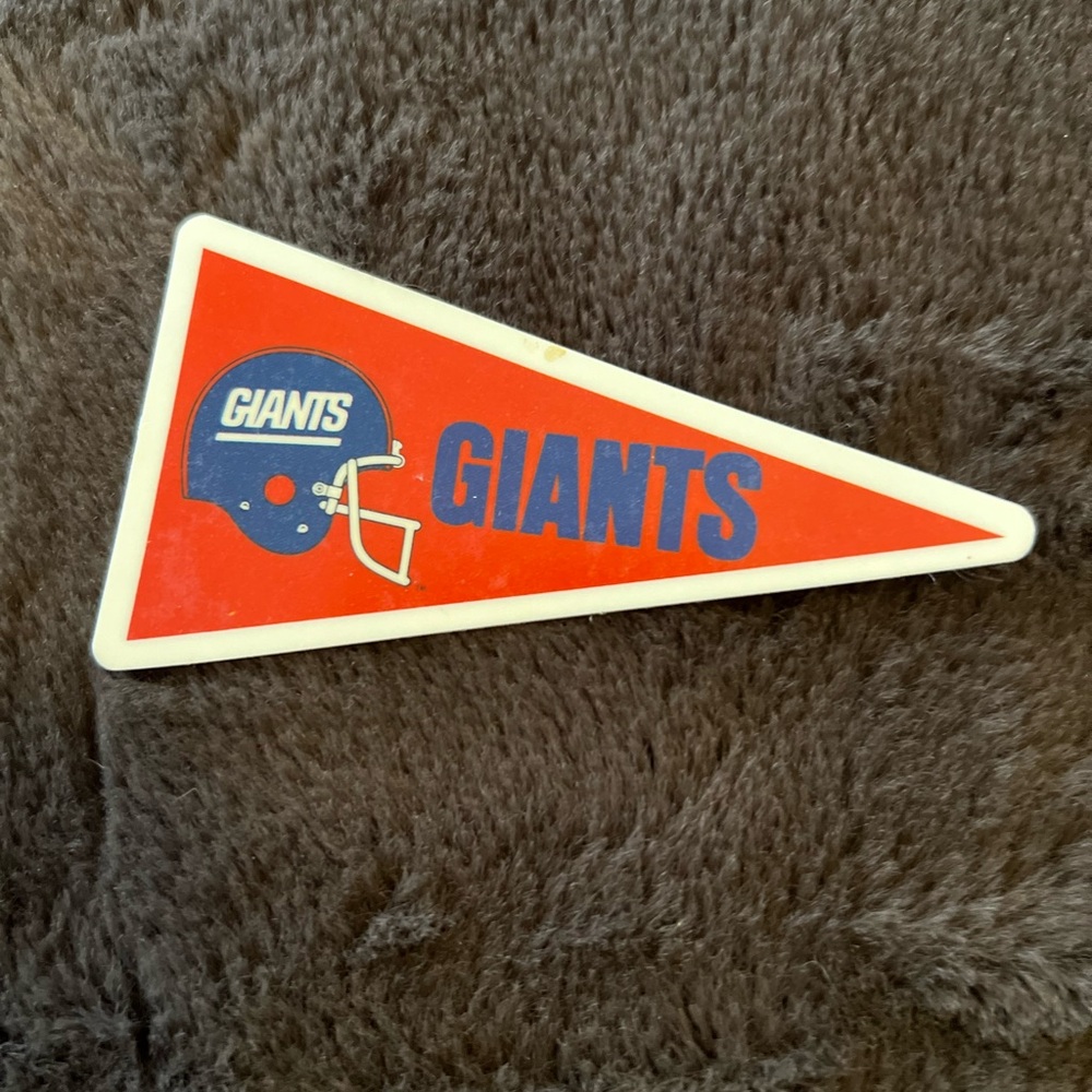 Vintage NY Giants Sticker Decal
